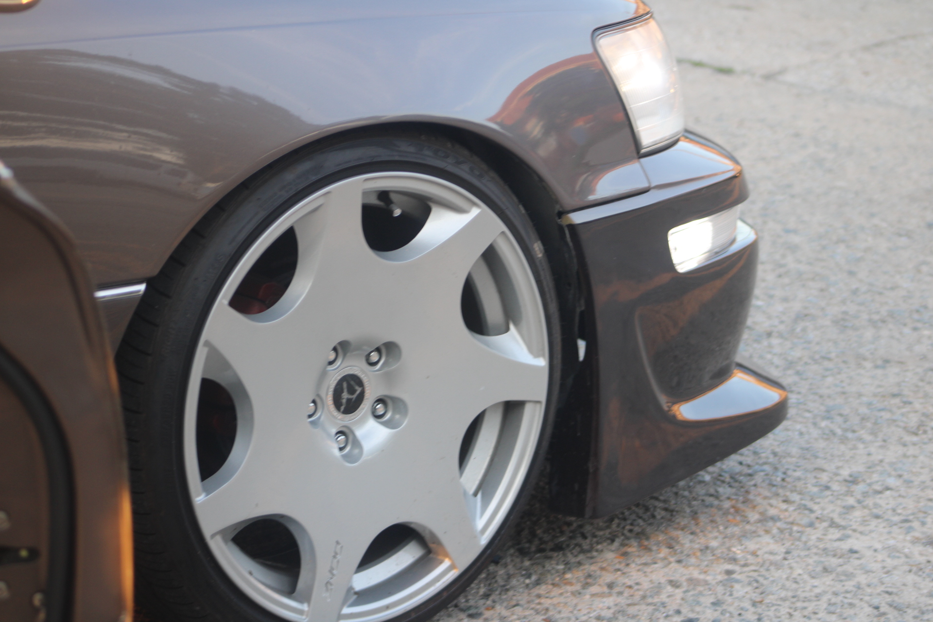 Custom wheel detail shot