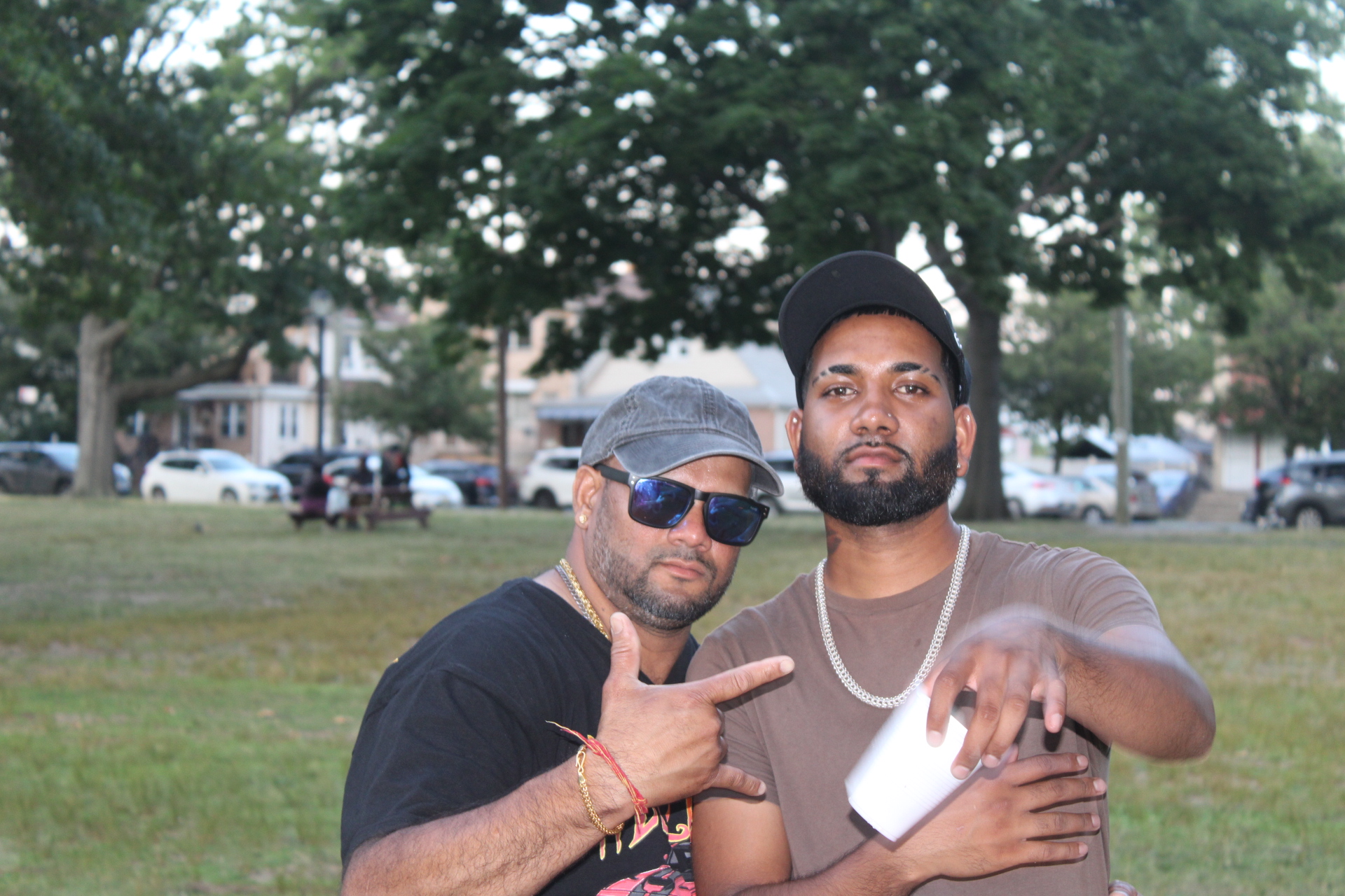 ANS Productions crew in the park