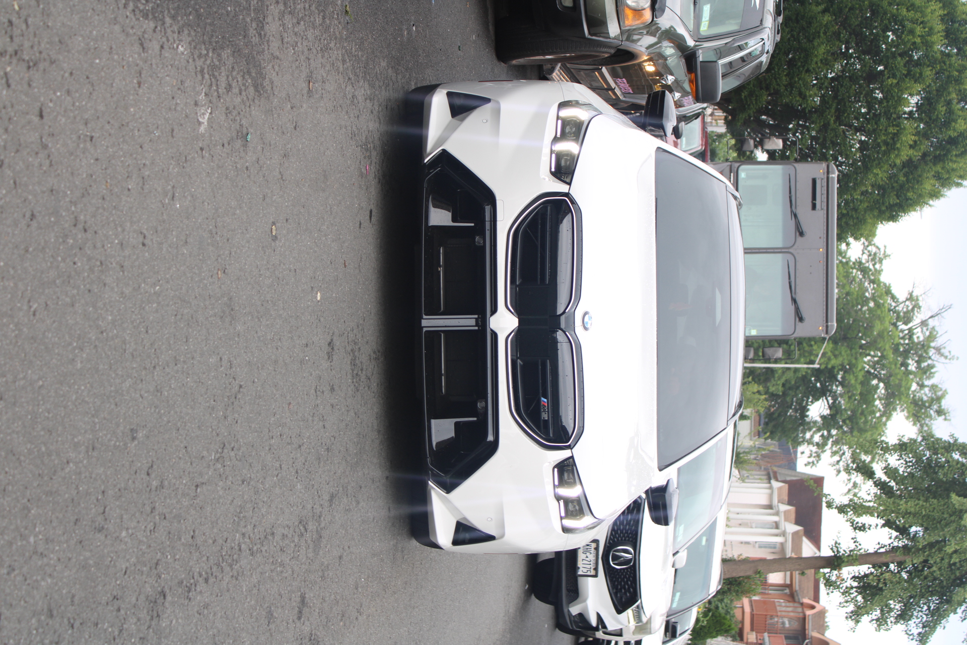 White BMW M5 in the lineup